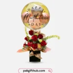 Mother’s Day Balloon with Red Roses